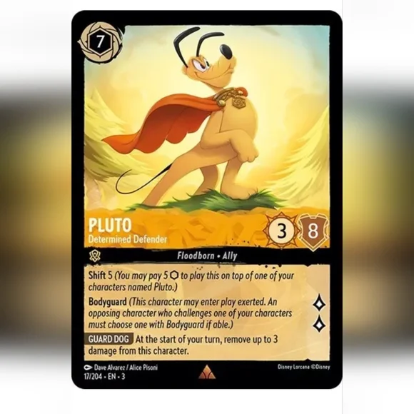 Disney | Toys | Pluto Disneyland Disney Lorcana Trading Card Tcg | Poshmark